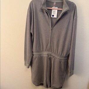 Mono B Gray Zip-Up Jumpsuit - NWT